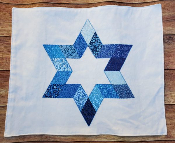Rainbow Star of David Challah Cover - Image 4