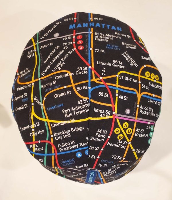 Subway Map Original Style Kippah - Image 2