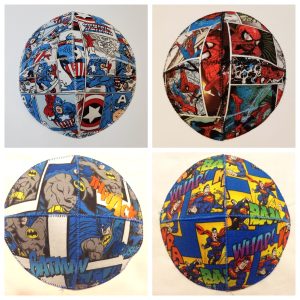 Superhero Comics Saucer Style Kippah