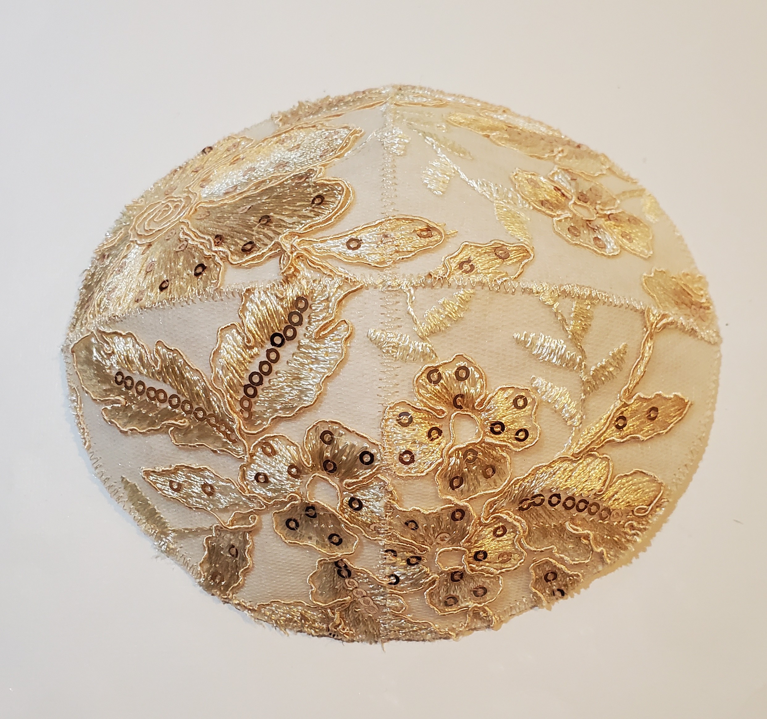 Champagne Embroidery Flowers