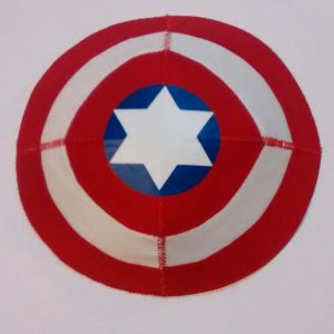 Captain America Shield Saucer Style Kippah
