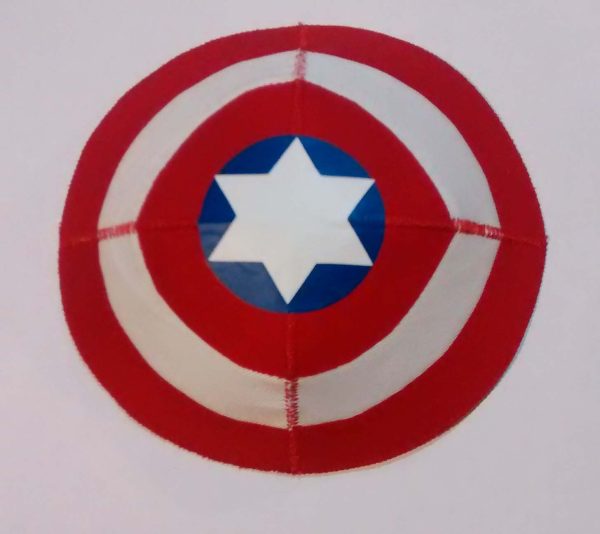 Captain America Shield Saucer Style Kippah