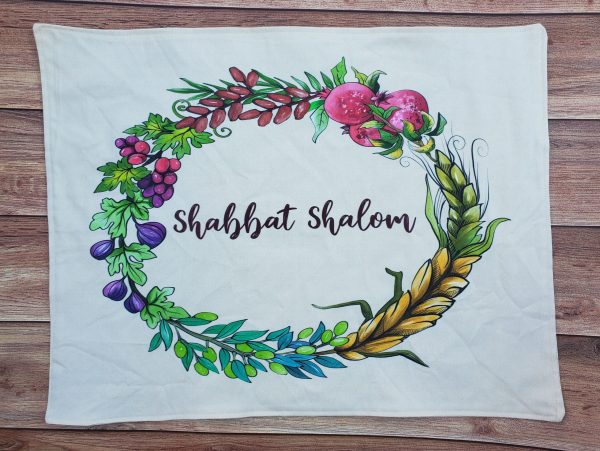 Seven Species Ring Challah Cover