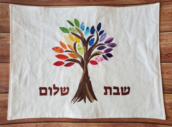 Rainbow Tree of Life Challah Cover